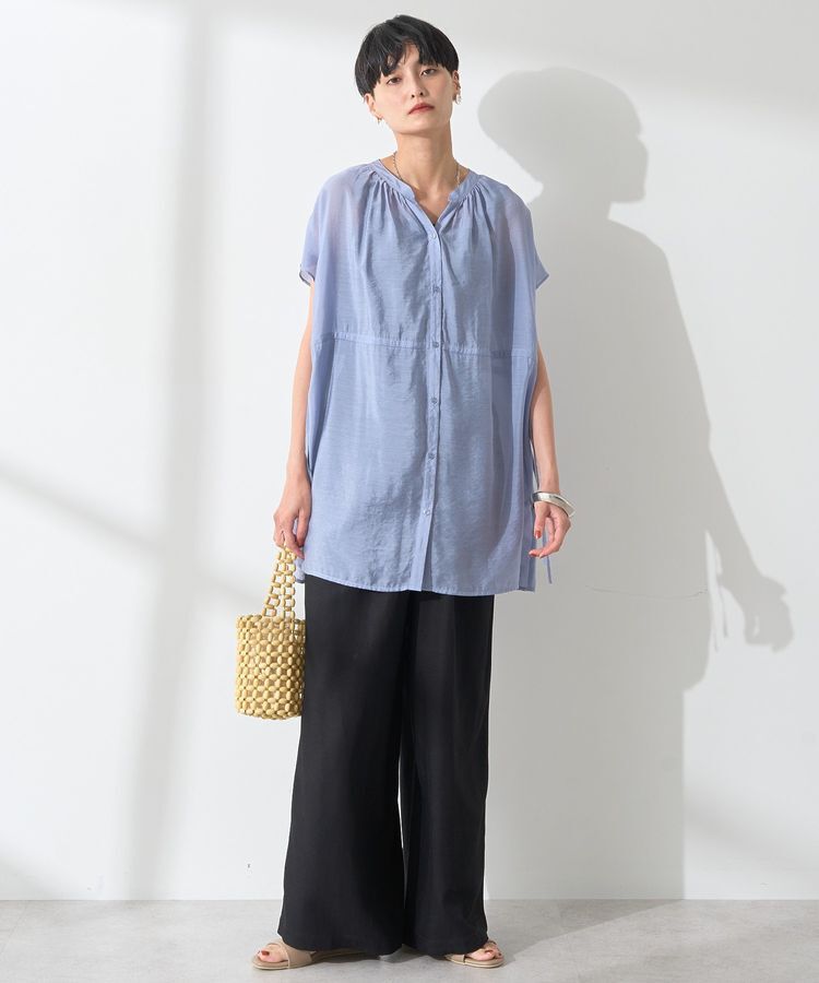 AMERICAN HOLIC「ウエストドロストフレンチスリーブブラウス」|シャツ・ブラウス|