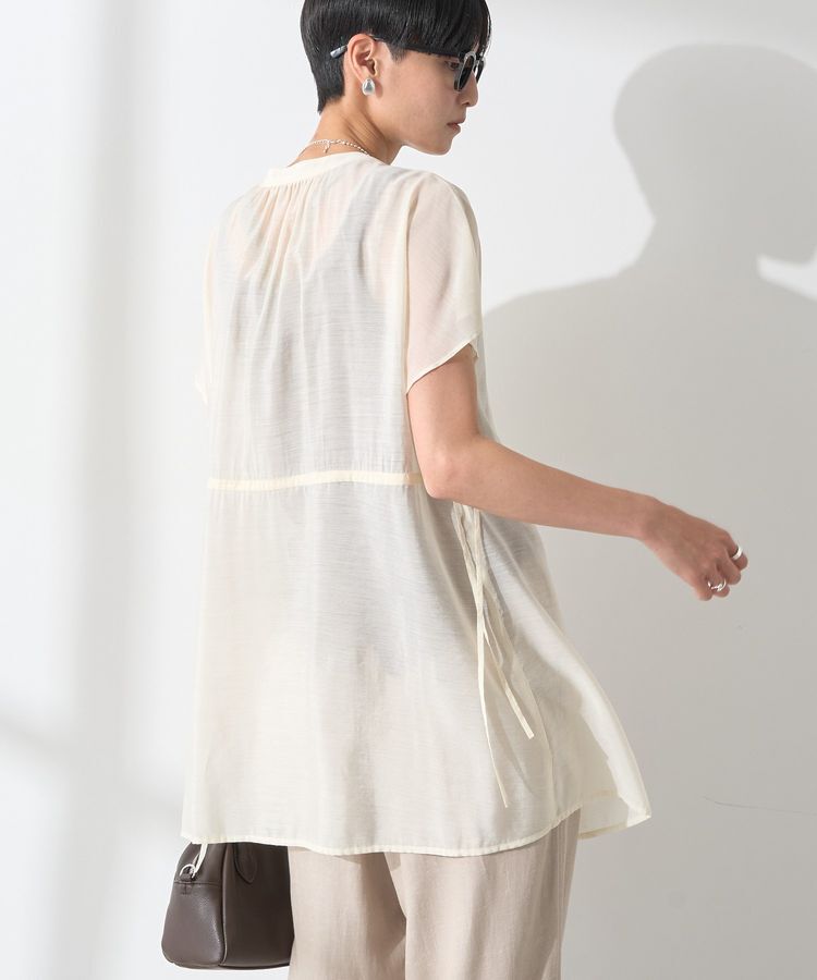 AMERICAN HOLIC「ウエストドロストフレンチスリーブブラウス」|シャツ・ブラウス|