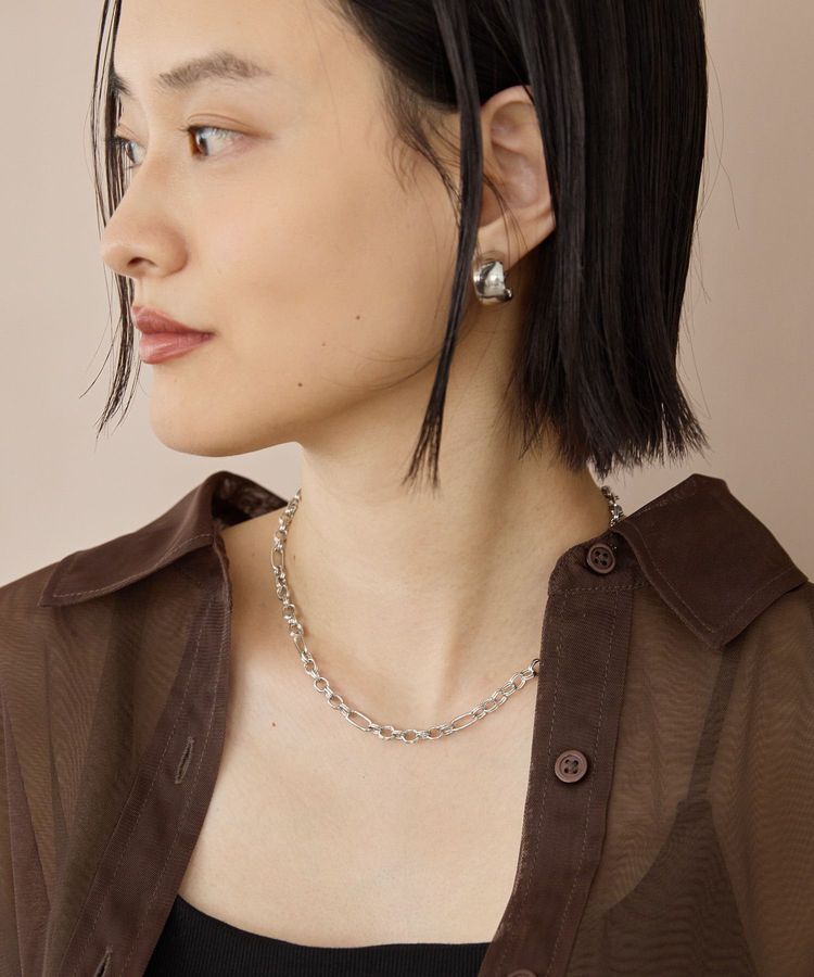 AMERICAN HOLIC「ボリュームチェーンショートネックレス」|ネックレス|