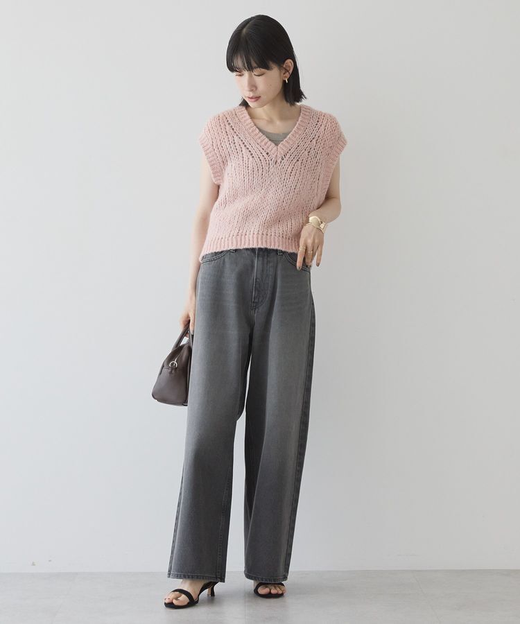 AMERICAN HOLIC「【選べる丈】甘編みニットベスト」|ベスト・ジレ|