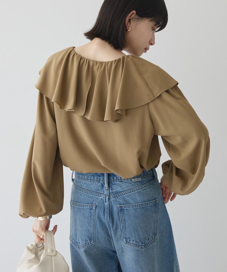 AMERICAN HOLIC「フリルカラーブラウス」|シャツ・ブラウス|