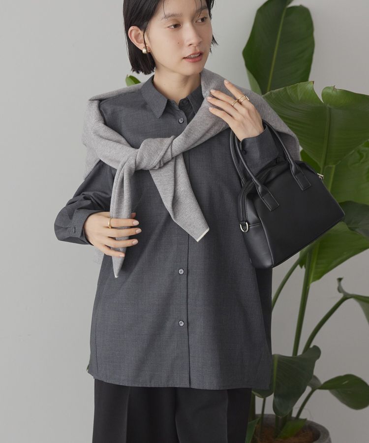 AMERICAN HOLIC「イージーケアコクーンバックタックシャツ」|シャツ・ブラウス|