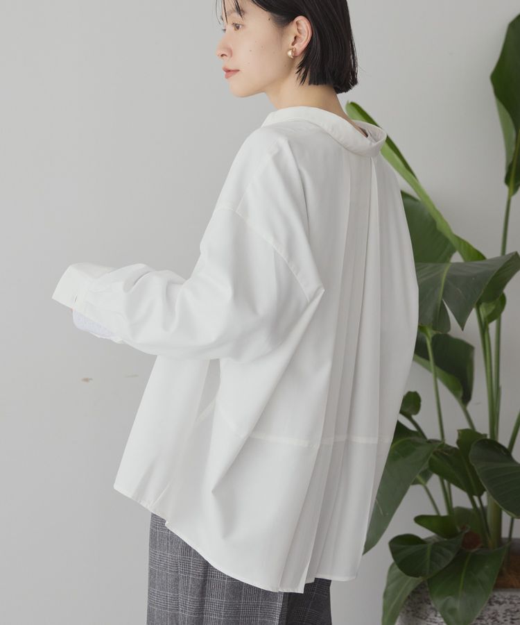 AMERICAN HOLIC「イージーケアコクーンバックタックシャツ」|シャツ・ブラウス|