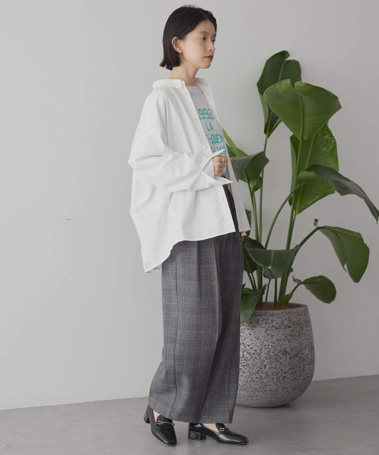 AMERICAN HOLIC「イージーケアコクーンバックタックシャツ」|シャツ・ブラウス|