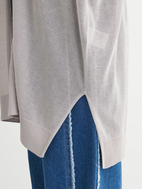 Green Parks「推しニット　ゆったりミドル丈カーディガン」|カーディガン|