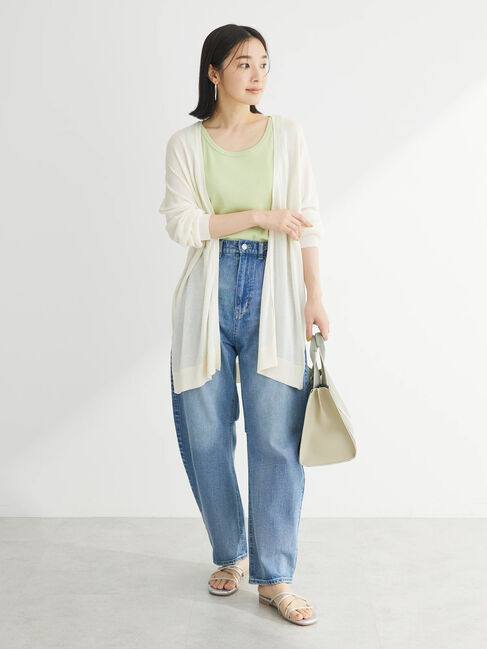 Green Parks「推しニット　ゆったりミドル丈カーディガン」|カーディガン|