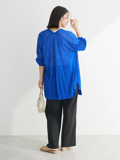 Green Parks「推しニット　ゆったりミドル丈カーディガン」|カーディガン|