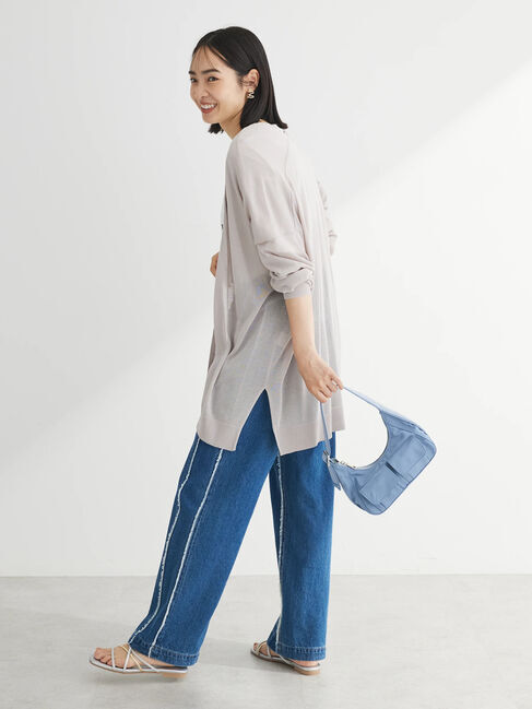 Green Parks「推しニット　ゆったりミドル丈カーディガン」|カーディガン|