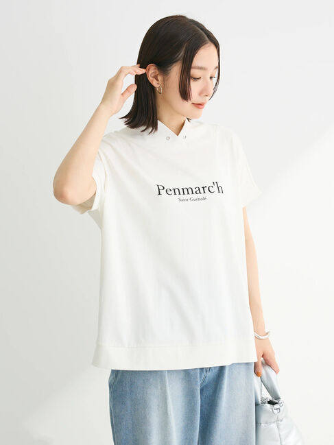 Green Parks「フレンチスリーブ抜け襟カットプルオーバー」|Tシャツ・カットソー|Off White