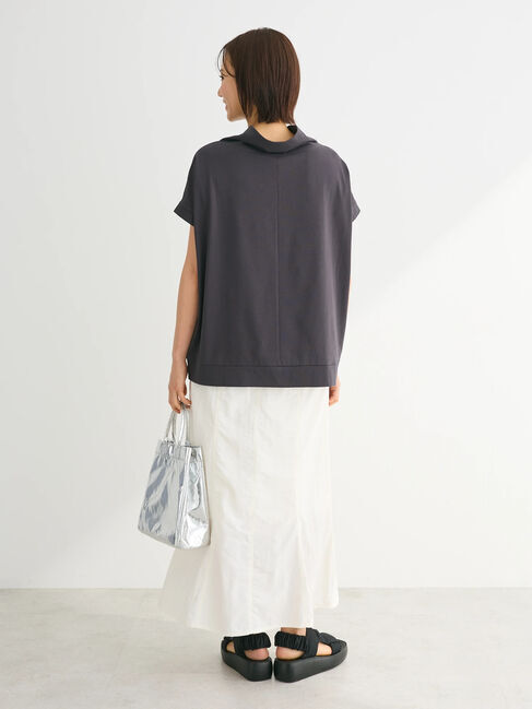 Green Parks「フレンチスリーブ抜け襟カットプルオーバー」|Tシャツ・カットソー|