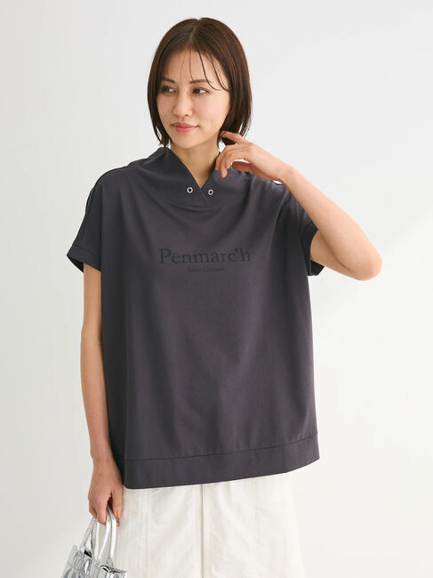 Green Parks「フレンチスリーブ抜け襟カットプルオーバー」|Tシャツ・カットソー|