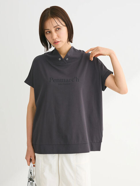 Green Parks「フレンチスリーブ抜け襟カットプルオーバー」|Tシャツ・カットソー|