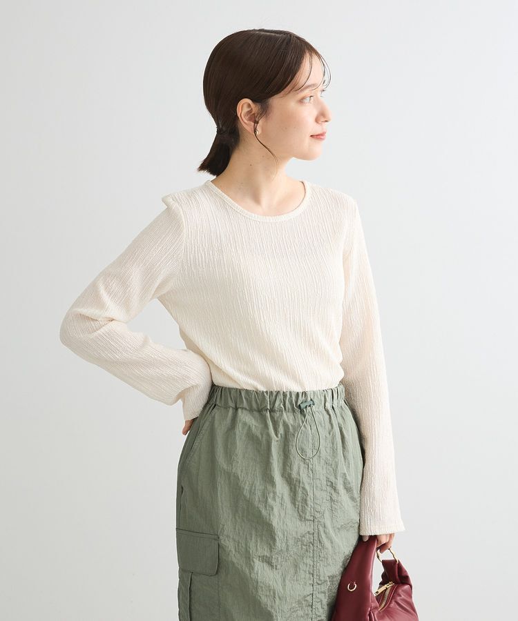 Green Parks「・Petit Fleur コウタクジャカードロンTEE」|Tシャツ・カットソー|Ivory