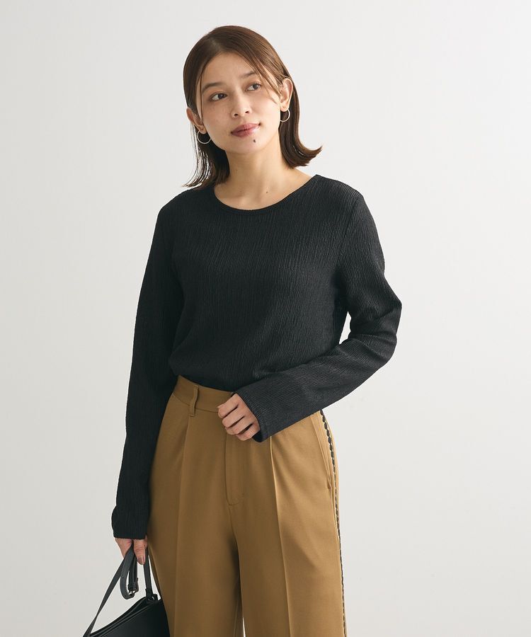 Green Parks「・Petit Fleur コウタクジャカードロンTEE」|Tシャツ・カットソー|Black