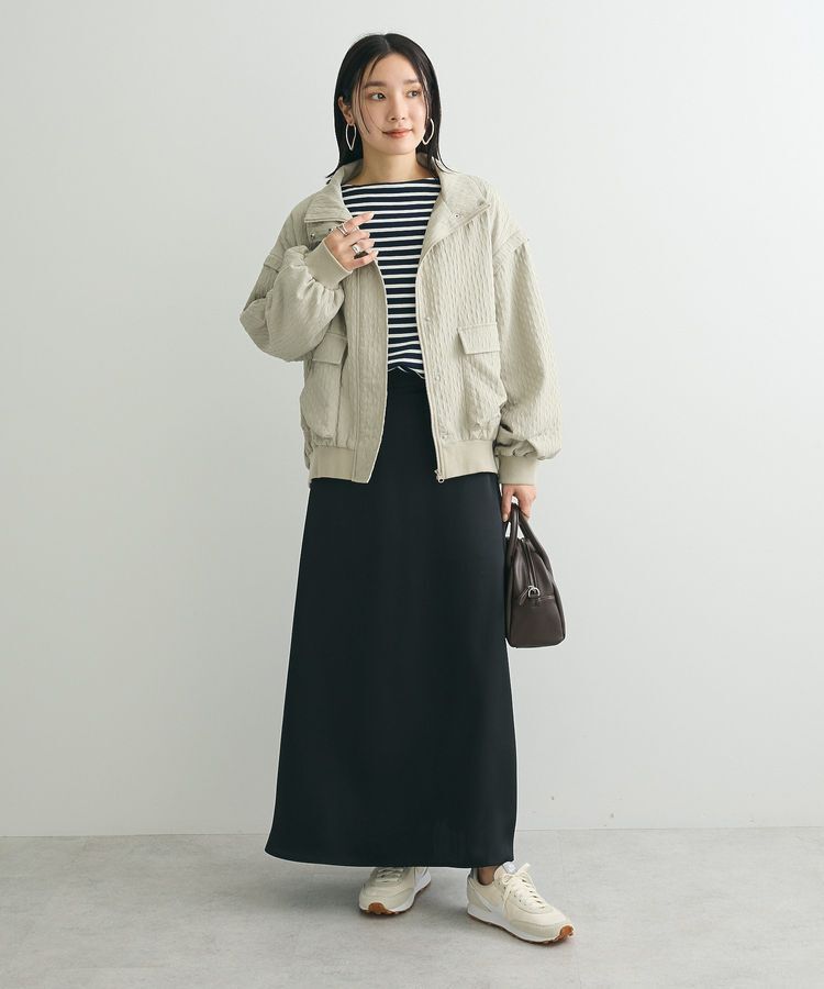 Green Parks「・Petit Fleur サテンフレアスカート」|フレア|