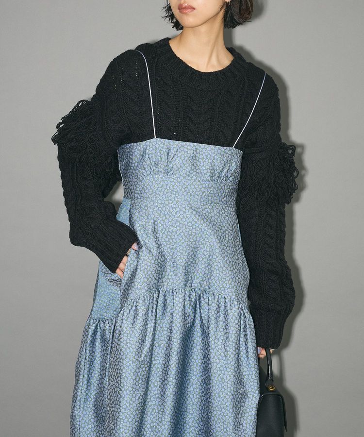 AnriettMusee「ジャガードキャミワンピース」|ワンピース|