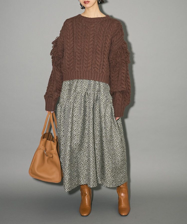 AnriettMusee「ジャガードキャミワンピース」|ワンピース|