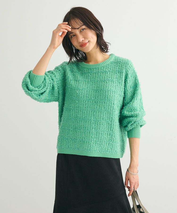 Green Parks「テープヤーンニットプルオーバー」|ニット・セーター|