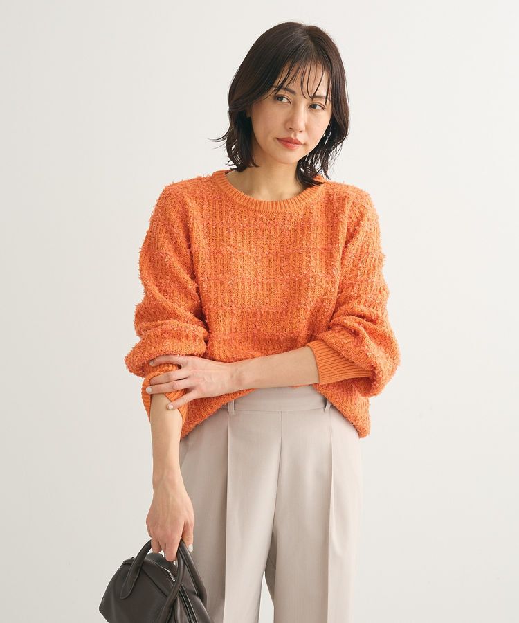 Green Parks「テープヤーンニットプルオーバー」|ニット・セーター|Orange