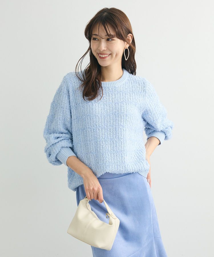 Green Parks「テープヤーンニットプルオーバー」|ニット・セーター|Blue