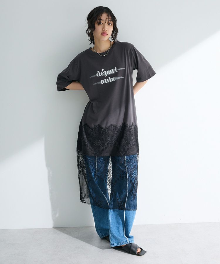 Green Parks「・DOUBLE FLAGS センターフリンジラインデニム」|デニム|