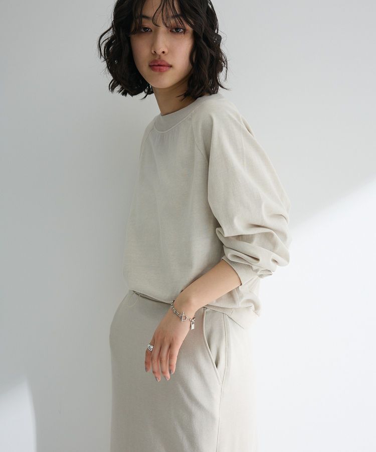 Green Parks「ピグメントボートネックプルオーバー」|Tシャツ・カットソー|