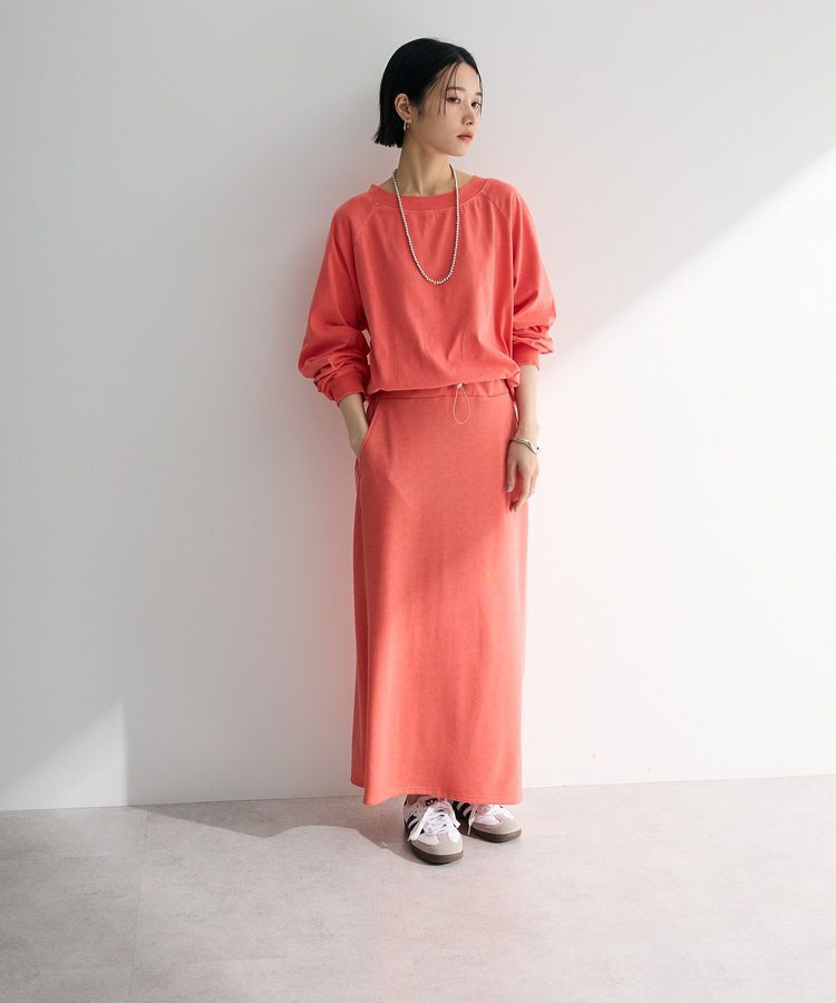 Green Parks「ピグメントボートネックプルオーバー」|Tシャツ・カットソー|