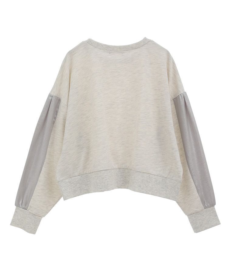 Green Parks「箔プリントドッキング裏毛プルオーバー」|スウェット・ジャージ|