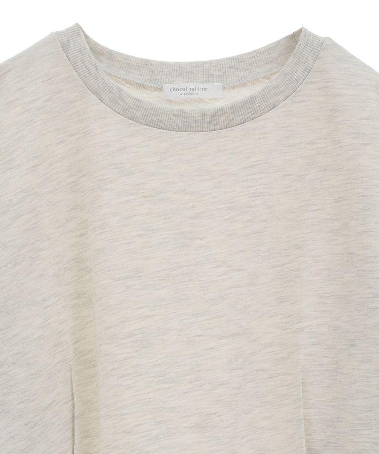 Green Parks「箔プリントドッキング裏毛プルオーバー」|スウェット・ジャージ|