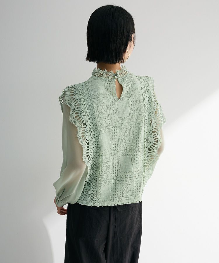 Green Parks「・Petit Fleur イロイロレースブラウス」|シャツ・ブラウス|