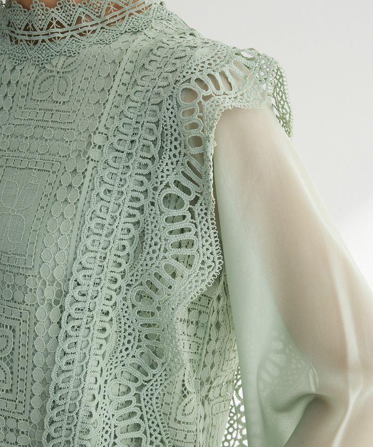 Green Parks「・Petit Fleur イロイロレースブラウス」|シャツ・ブラウス|