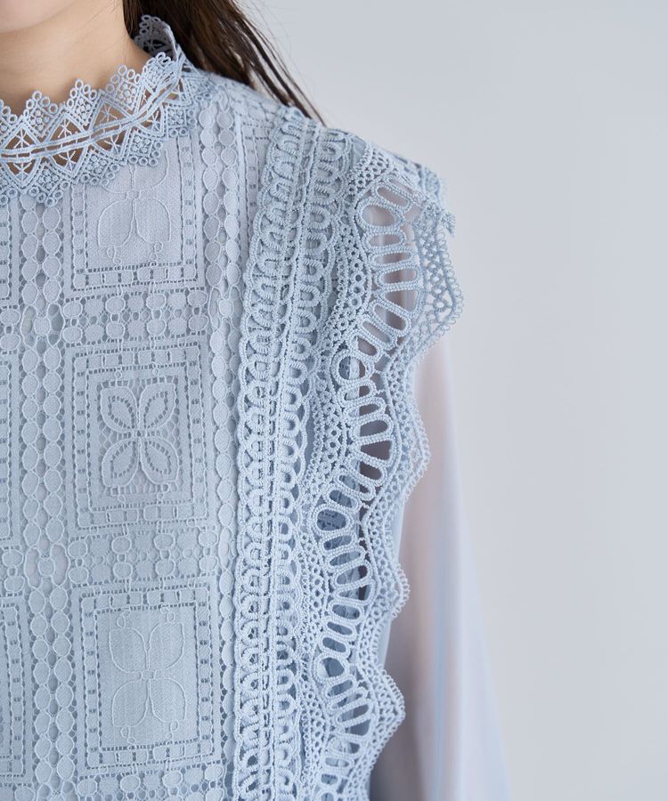 Green Parks「・Petit Fleur イロイロレースブラウス」|シャツ・ブラウス|