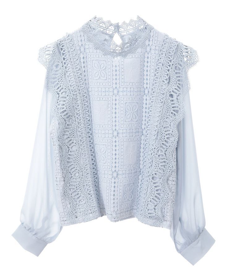 Green Parks「・Petit Fleur イロイロレースブラウス」|シャツ・ブラウス|