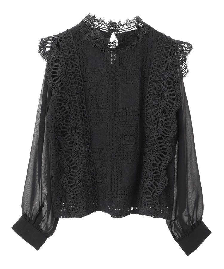 Green Parks「・Petit Fleur イロイロレースブラウス」|シャツ・ブラウス|