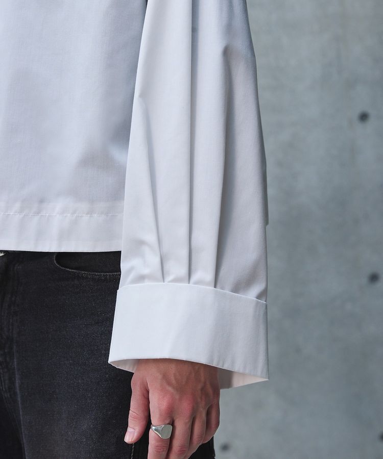 Green Parks「A.ネクタイ付きワイドスリーブショート丈シャツ」|シャツ・ブラウス|