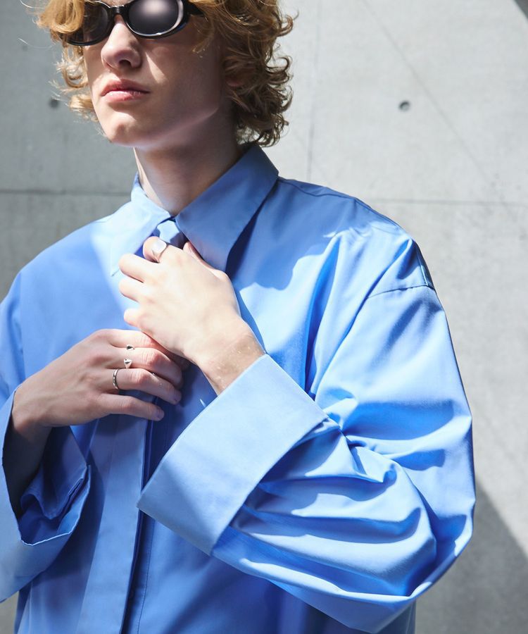 Green Parks「A.ネクタイ付きワイドスリーブショート丈シャツ」|シャツ・ブラウス|