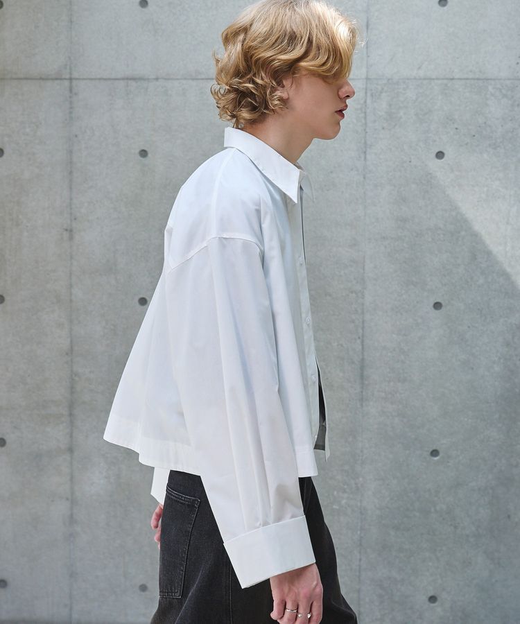 Green Parks「A.ネクタイ付きワイドスリーブショート丈シャツ」|シャツ・ブラウス|