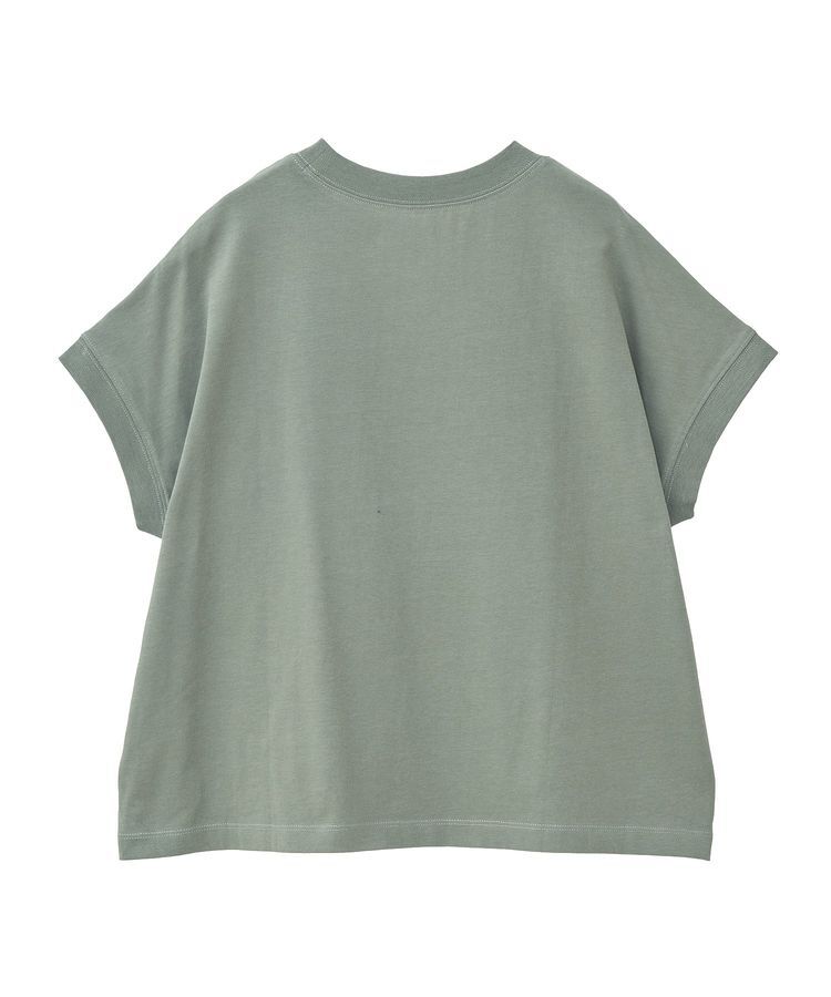 Green Parks「フレンチスリーブ刺繍シンプルロゴプルオーバー」|Tシャツ・カットソー|