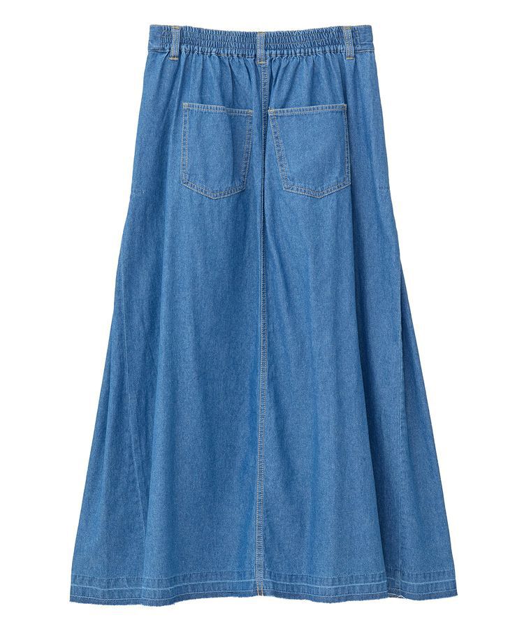 Green Parks「ライトデニムサイドタックスカート」|スカート|