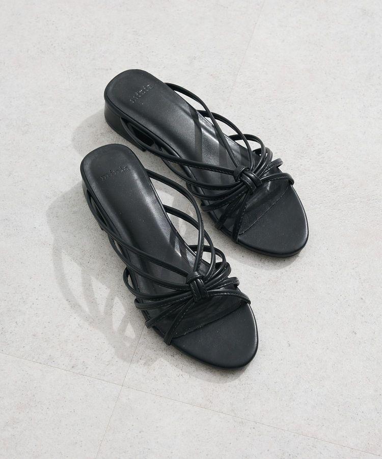 Green Parks「・minia アミサンダル」|サンダル|Black