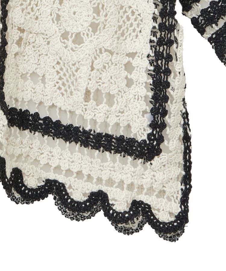 Green Parks「・ELENCARE DUE カギ針風レースカーデ」|カーディガン|