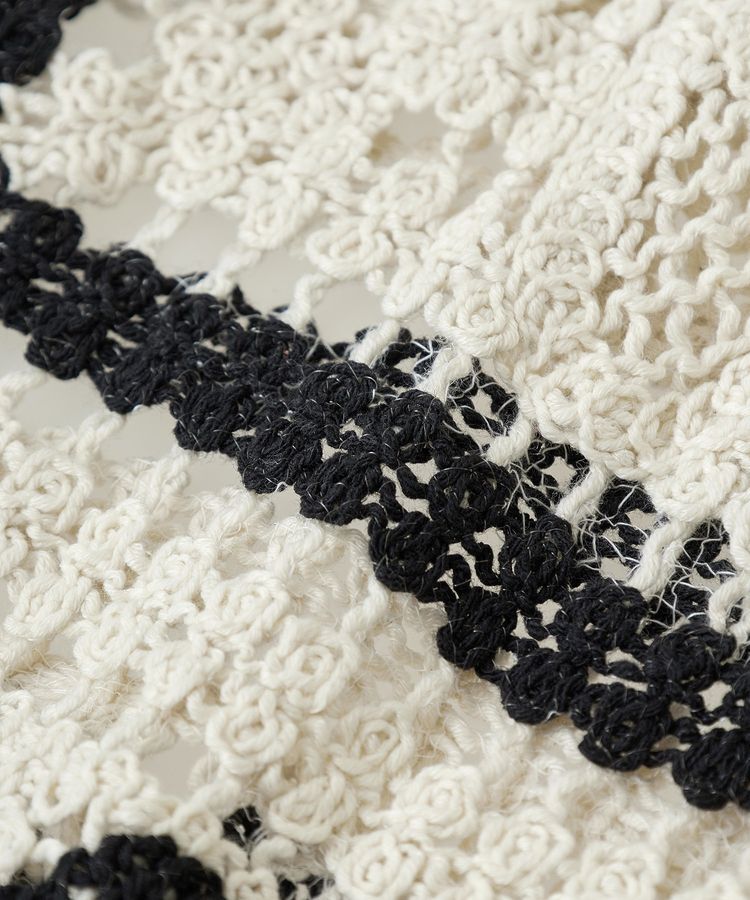 Green Parks「・ELENCARE DUE カギ針風レースカーデ」|カーディガン|