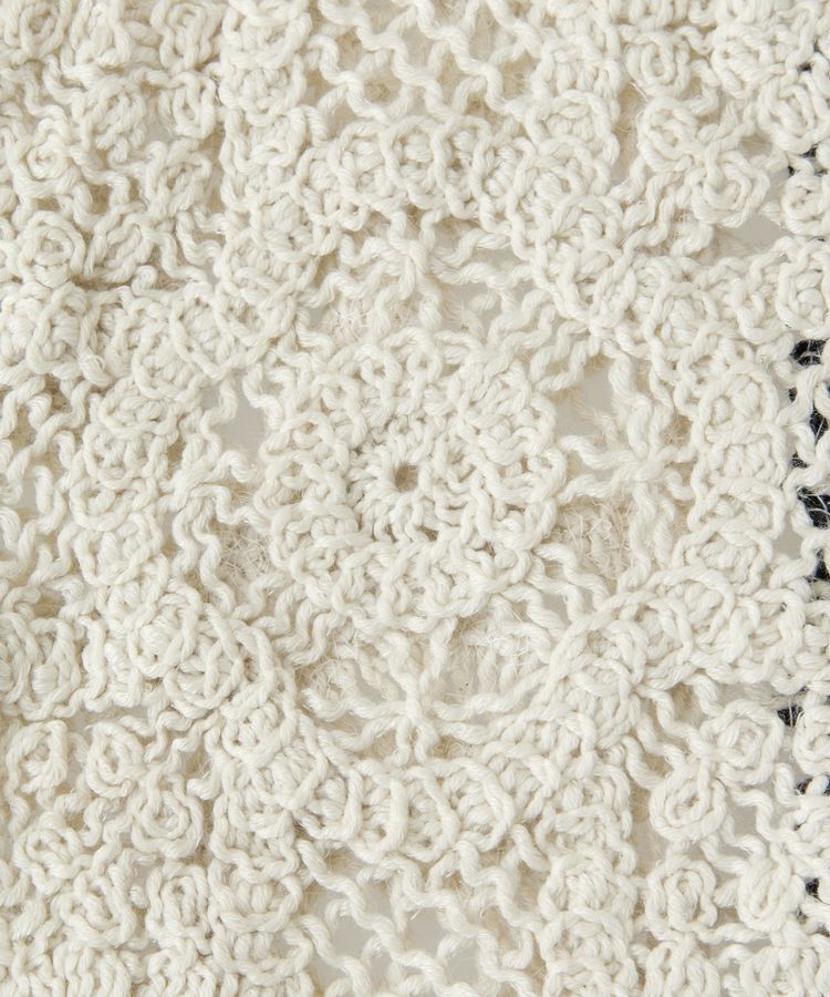 Green Parks「・ELENCARE DUE カギ針風レースカーデ」|カーディガン|