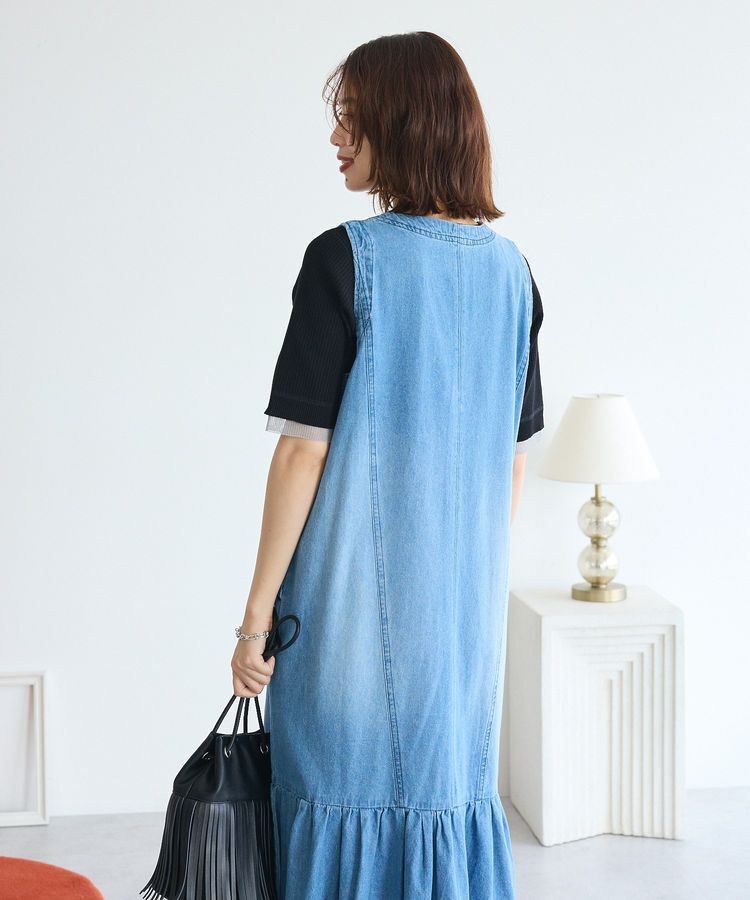 Green Parks「・SUGAR SPOON W-ZIPデニムロングワンピ」|ワンピース|