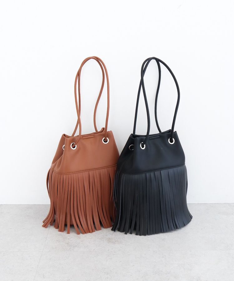 armonia「andmikka.フリンジ巾着ショルダーバッグ」|ショルダー・メッセンジャー|
