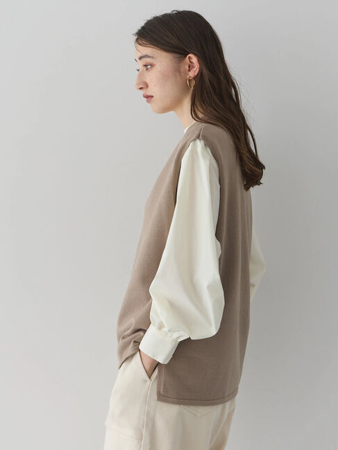 YECCA VECCA「ニットベストSETシャツ」|Tシャツ・カットソー|