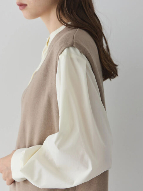 YECCA VECCA「ニットベストSETシャツ」|Tシャツ・カットソー|