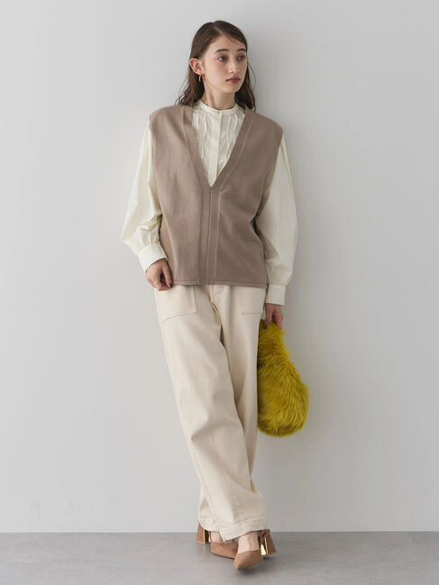 YECCA VECCA「ニットベストSETシャツ」|Tシャツ・カットソー|