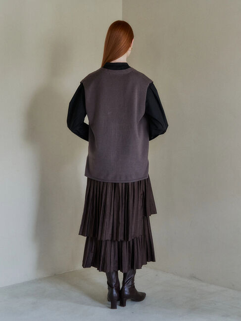 YECCA VECCA「ニットベストSETシャツ」|Tシャツ・カットソー|