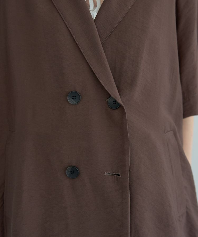 YECCA VECCA「ハーフスリーブライトジャケット」|テーラードジャケット|